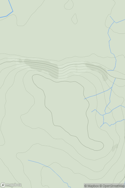 Thumbnail image for Glan-bedw showing contour plot for surrounding peak