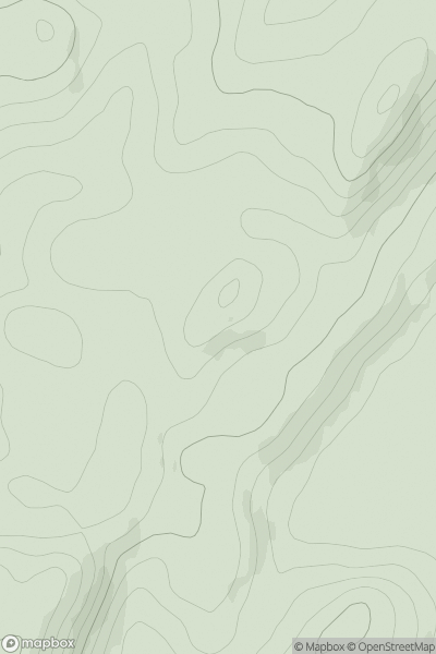 Thumbnail image for Creag Luaragain Bheag showing contour plot for surrounding peak