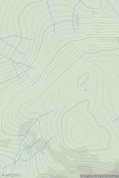 Thumbnail image for Pen y Brynfforchog North Top (Pen y Brynnfforchog North Top) showing contour plot for surrounding peak