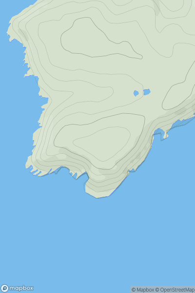 Thumbnail image for Drake's Downs showing contour plot for surrounding peak