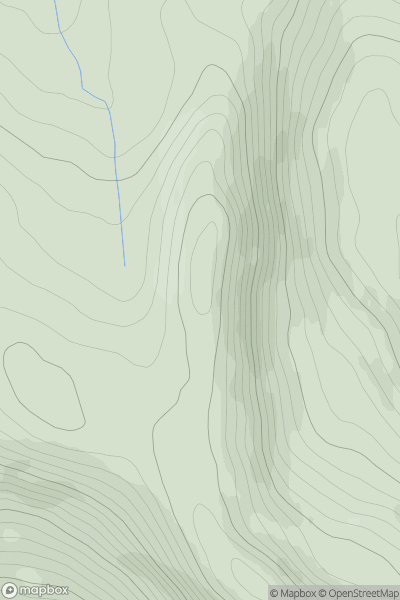 Thumbnail image for Braigh Feith Ghiubhsachain showing contour plot for surrounding peak