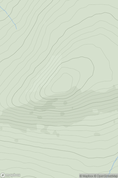 Thumbnail image for South Barrule showing contour plot for surrounding peak