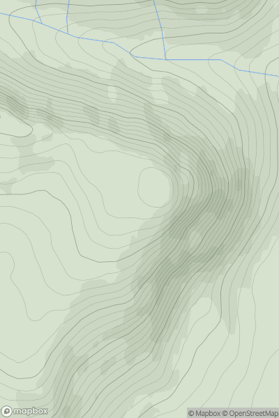 Thumbnail image for Cuil Ghlas showing contour plot for surrounding peak