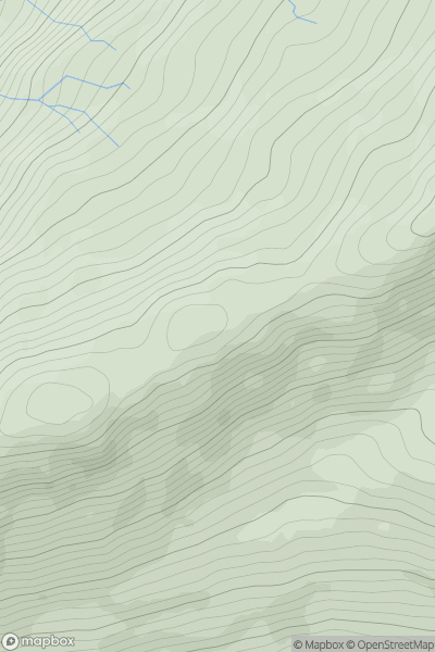 Thumbnail image for Stac a' Chuirn East Top showing contour plot for surrounding peak