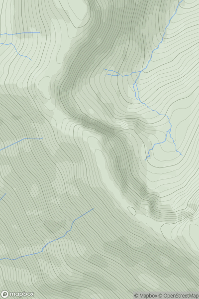 Thumbnail image for Ceum na h-Aon-choise showing contour plot for surrounding peak
