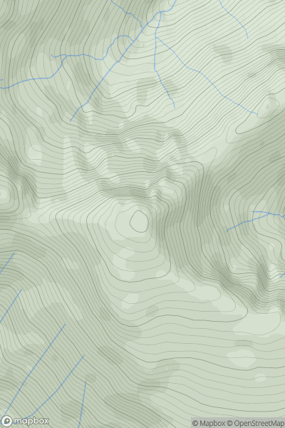 Thumbnail image for Stob Coire Sgreamhach showing contour plot for surrounding peak