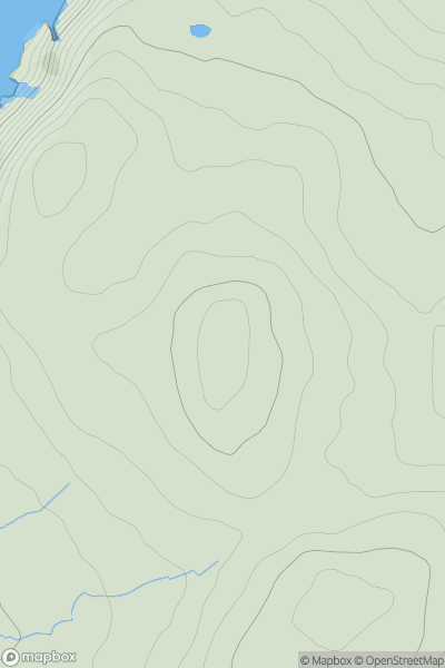 Thumbnail image for Mull Hill showing contour plot for surrounding peak