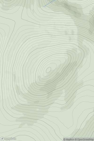 Thumbnail image for Yr Eifl showing contour plot for surrounding peak