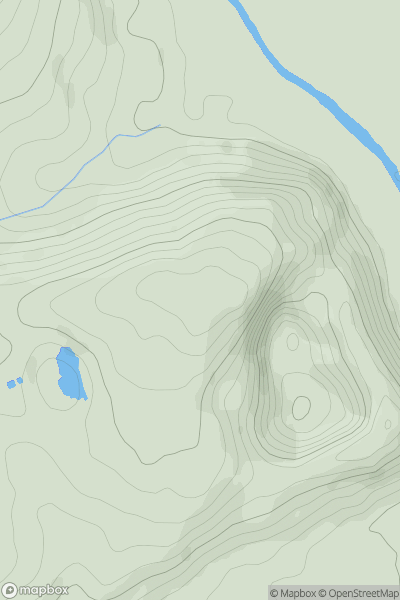 Thumbnail image for Garth Wood showing contour plot for surrounding peak