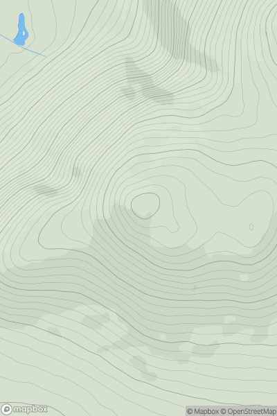 Thumbnail image for Gyrn Ddu showing contour plot for surrounding peak