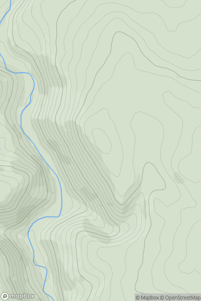 Thumbnail image for Baley Hill showing contour plot for surrounding peak