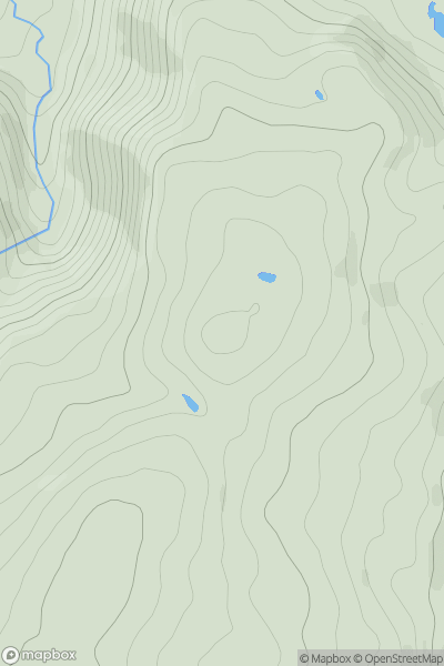 Thumbnail image for Maen Esgob showing contour plot for surrounding peak