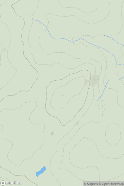 Thumbnail image for Barnsley Hill showing contour plot for surrounding peak