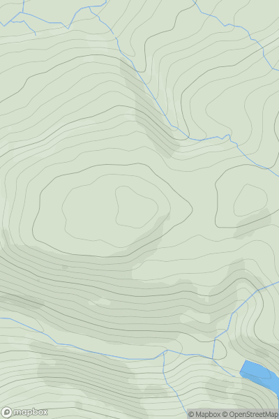Thumbnail image for Moel Gallt-y-cwm showing contour plot for surrounding peak