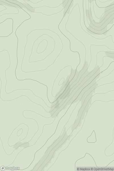 Thumbnail image for Creag Luaragain Mhor showing contour plot for surrounding peak