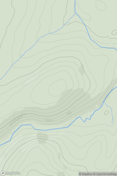 Thumbnail image for Tom a' Mhullaich showing contour plot for surrounding peak