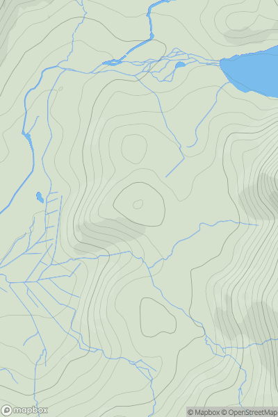 Thumbnail image for Foel Fryniau showing contour plot for surrounding peak