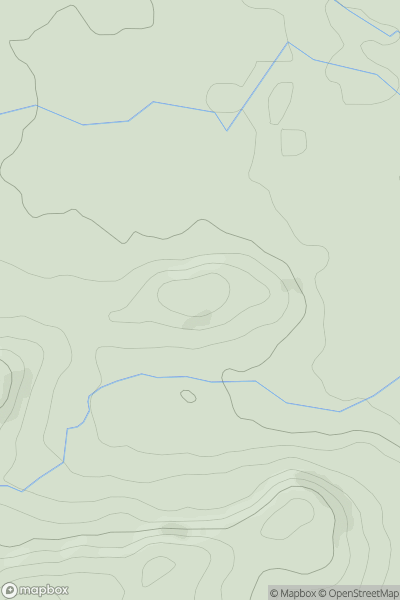 Thumbnail image for Snodhill Castle showing contour plot for surrounding peak