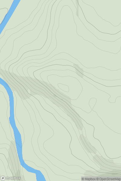 Thumbnail image for Coombs Wood Hill showing contour plot for surrounding peak