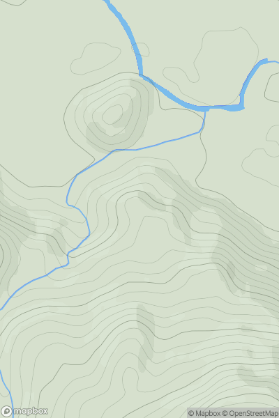 Thumbnail image for Dundurn Hill showing contour plot for surrounding peak