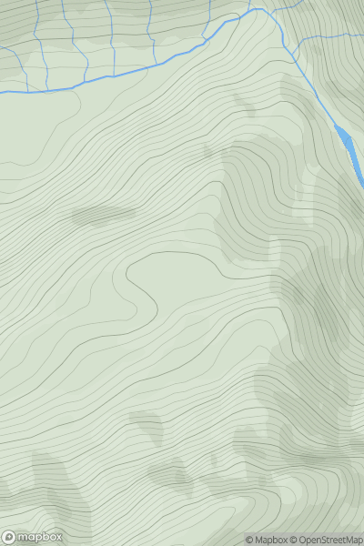 Thumbnail image for Cathar na Seilge showing contour plot for surrounding peak