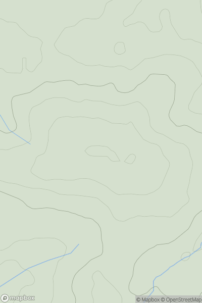 Thumbnail image for Sampford Hill showing contour plot for surrounding peak