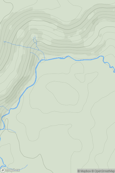 Thumbnail image for Rowbar Hill showing contour plot for surrounding peak