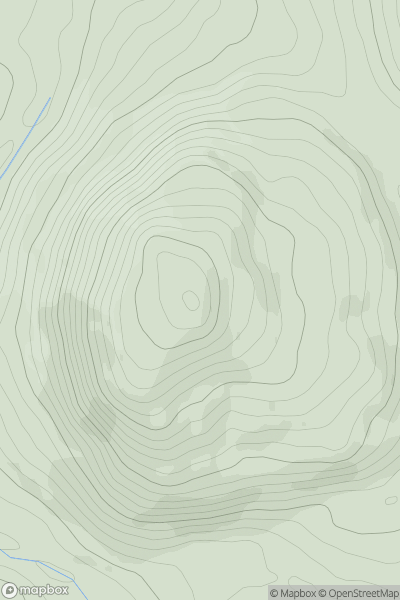 Thumbnail image for Garn Boduan showing contour plot for surrounding peak