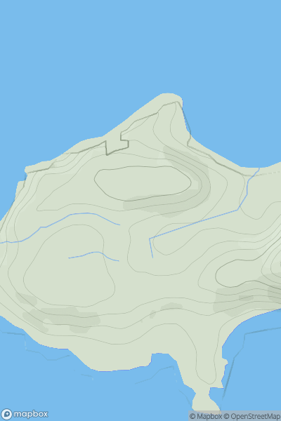 Thumbnail image for Beinn a' Theine showing contour plot for surrounding peak