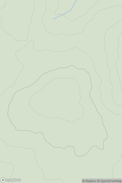 Thumbnail image for West Downs showing contour plot for surrounding peak