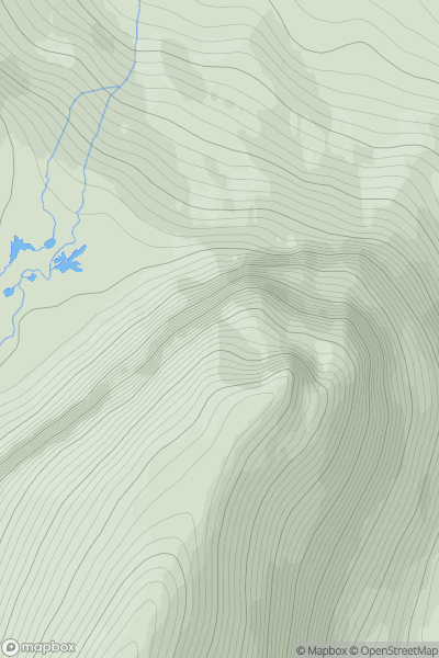 Thumbnail image for Barrel Buttress showing contour plot for surrounding peak