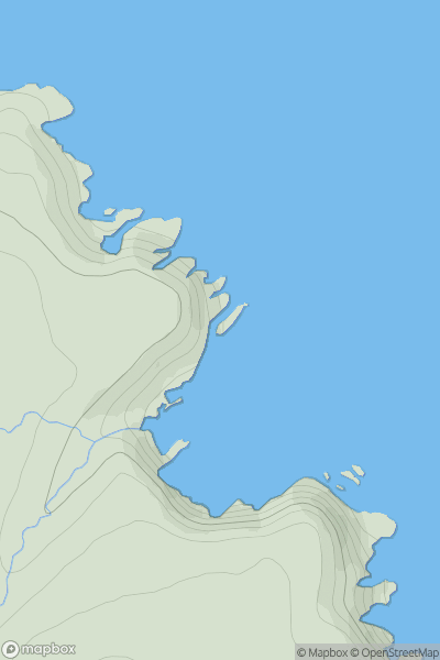 Thumbnail image for Stac a' Filiscleitir showing contour plot for surrounding peak