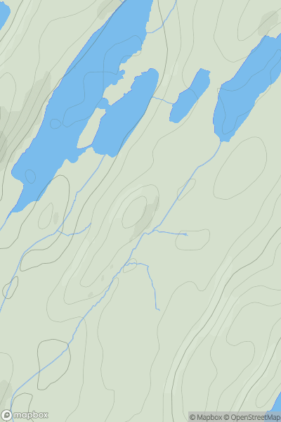 Thumbnail image for Cnoc Loch na Creige Moire showing contour plot for surrounding peak