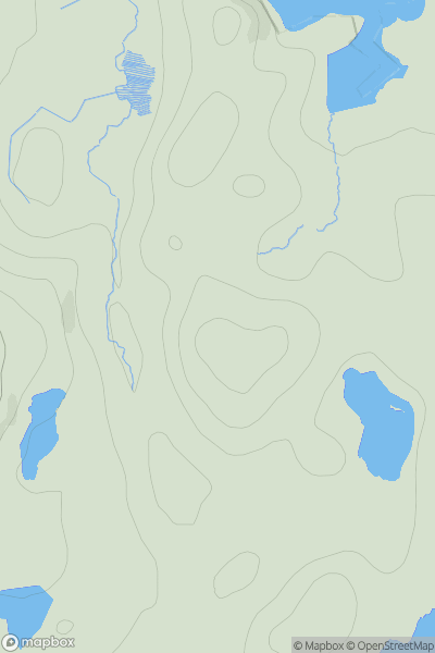 Thumbnail image for Cleitean Bhaile Neacail showing contour plot for surrounding peak