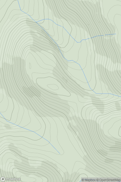 Thumbnail image for Allt y Moch showing contour plot for surrounding peak