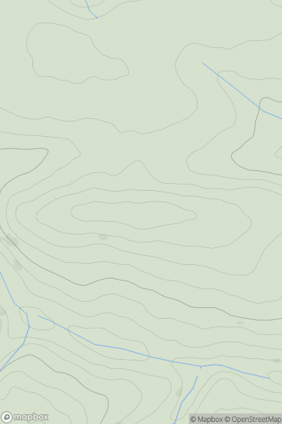 Thumbnail image for Crift Hill showing contour plot for surrounding peak