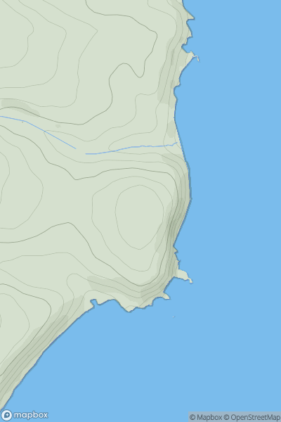 Thumbnail image for East Down showing contour plot for surrounding peak