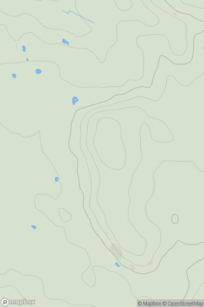 Thumbnail image for Alvanley Cliff showing contour plot for surrounding peak