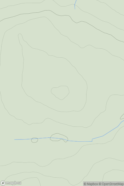 Thumbnail image for Kentstone Hill showing contour plot for surrounding peak