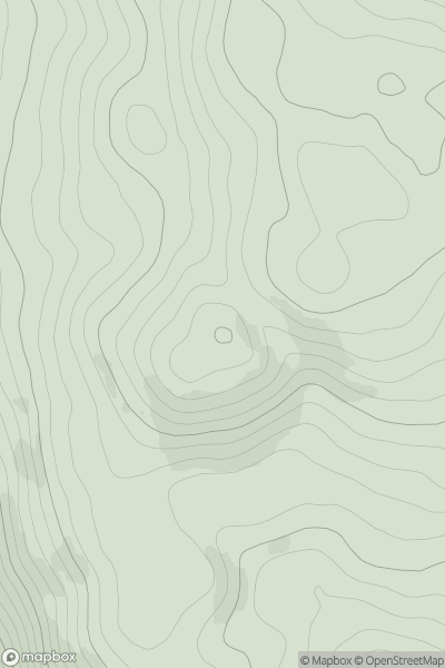Thumbnail image for Meall Reamhar West Top showing contour plot for surrounding peak