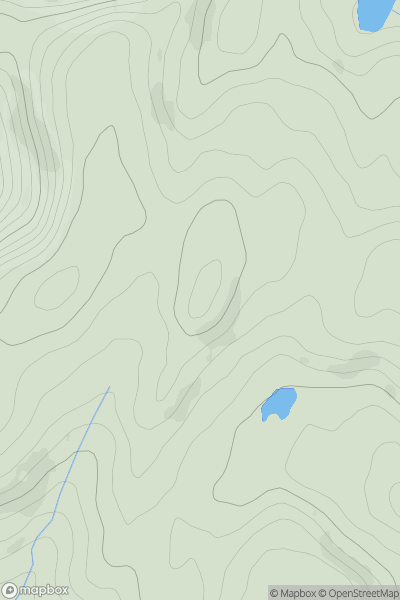 Thumbnail image for Banc Bwlchygarreg East Top showing contour plot for surrounding peak