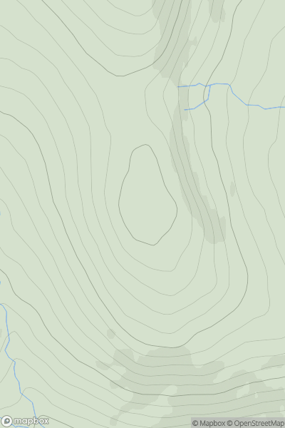 Thumbnail image for Stob Leathad a' Mhadaidh showing contour plot for surrounding peak