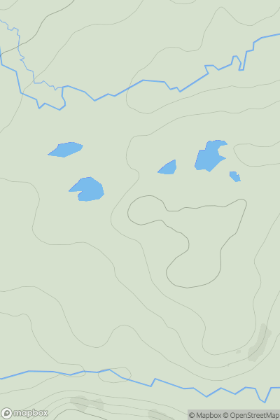Thumbnail image for Cnoc a' Mhoraire showing contour plot for surrounding peak