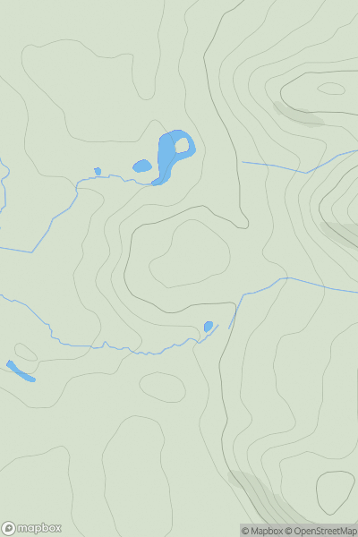 Thumbnail image for Coed-y-Graig showing contour plot for surrounding peak