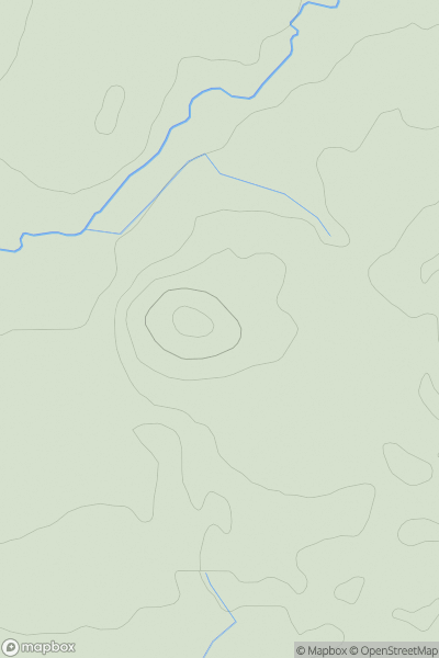 Thumbnail image for Tern Hill showing contour plot for surrounding peak