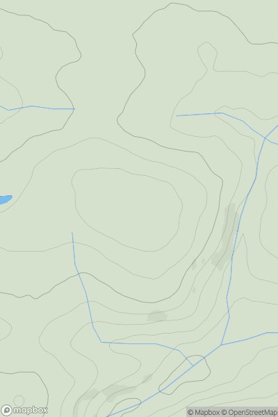 Thumbnail image for Collaton Hill showing contour plot for surrounding peak