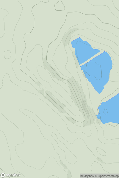 Thumbnail image for Dove Holes Hill showing contour plot for surrounding peak