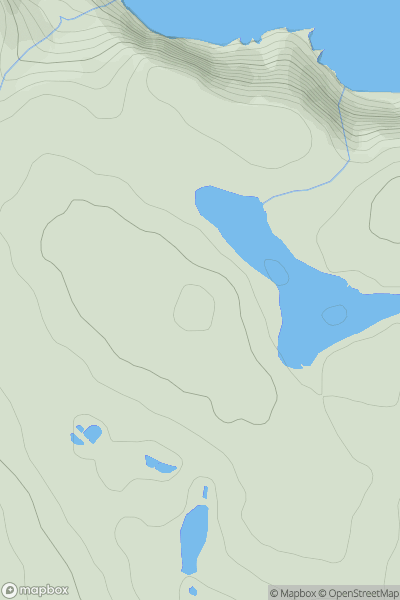 Thumbnail image for Coldingham Loch Hill showing contour plot for surrounding peak