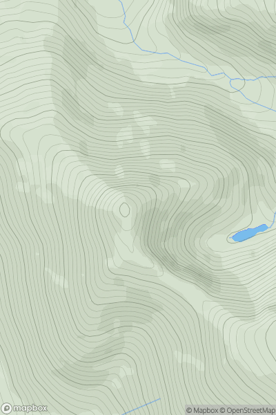 Thumbnail image for Yr Elen showing contour plot for surrounding peak