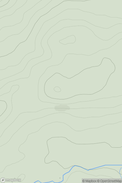 Thumbnail image for Gartcarron Hill East Top showing contour plot for surrounding peak